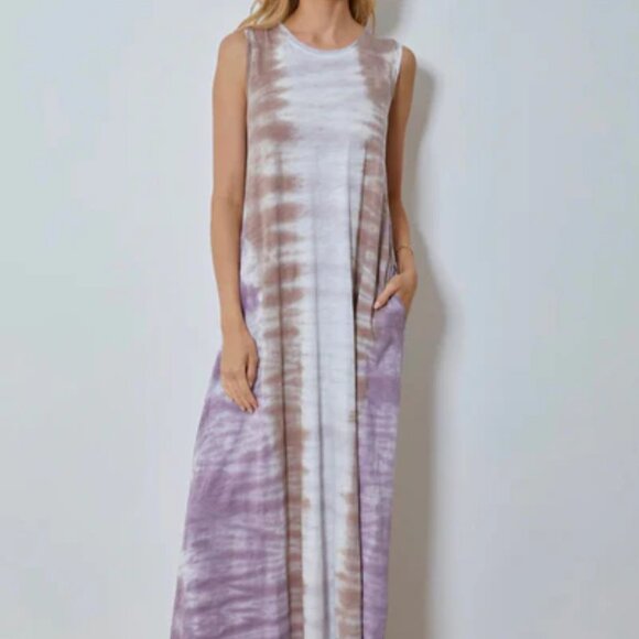 Tank Tie-Dye Maxi Dress XL - Picture 1 of 9